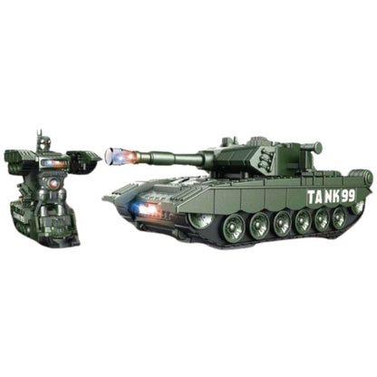2-in-1 Transforming Tank Robot Toy