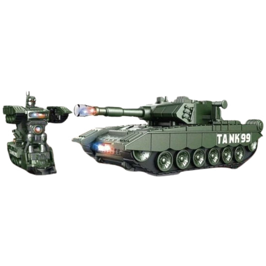2-in-1 Transforming Tank Robot Toy