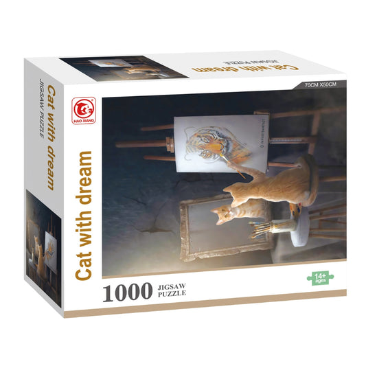 Cat with Dream 1000-Piece Puzzle
