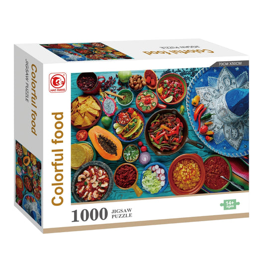 Colorful Food 1000-Piece Puzzle