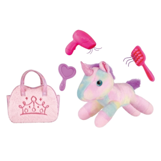 Unicorn Plush with Carry Bag Set