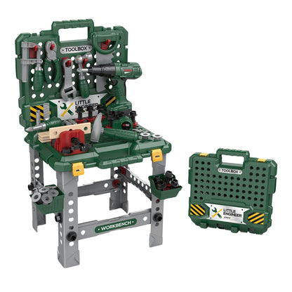 98-Piece Foldable Workbench & Toolbox Set
