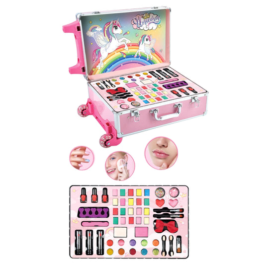 Unicorn Kids Makeup Trolley Set