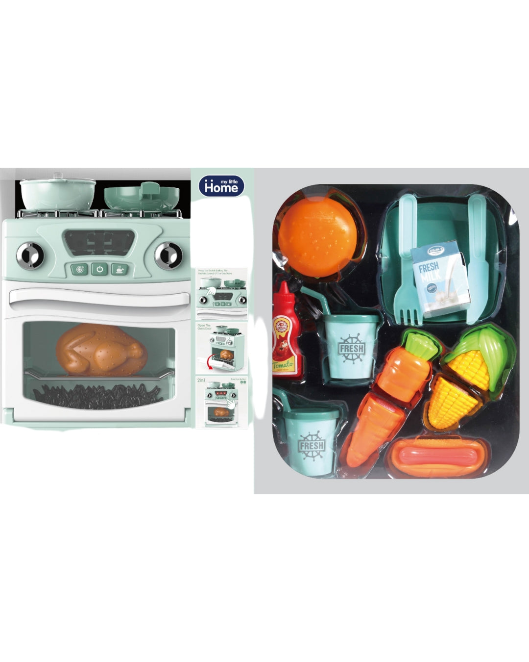 Kids Pretend Play Kitchen Set