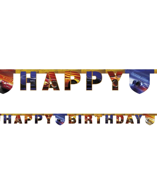 Disney Cars "Happy Birthday" Banner