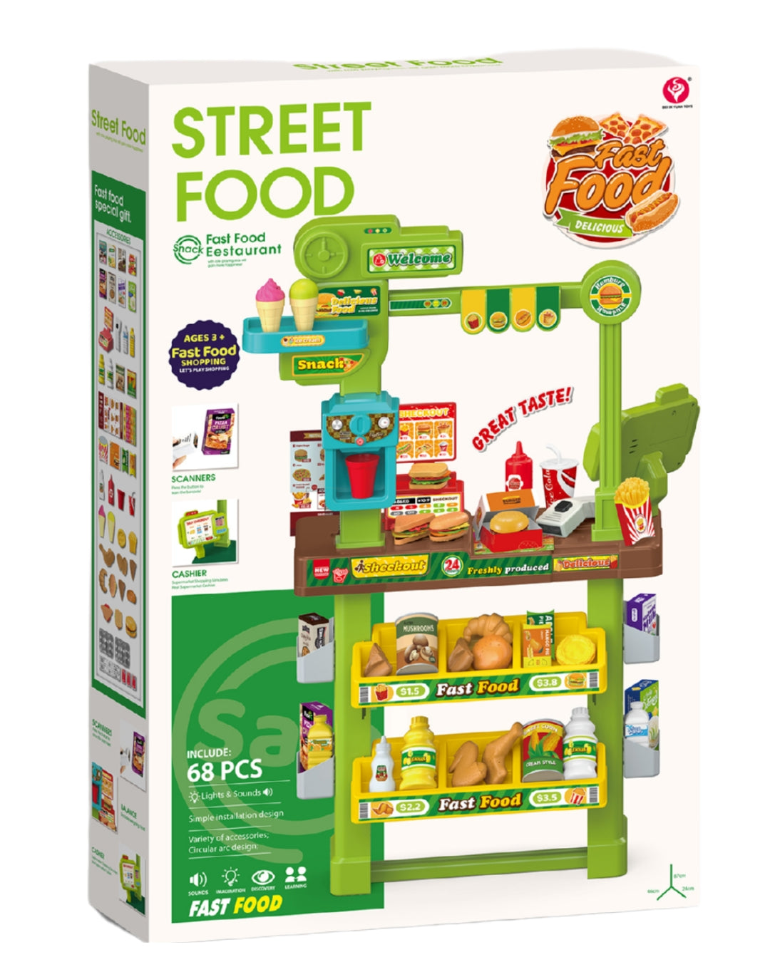 Street Food Fast Food Playset