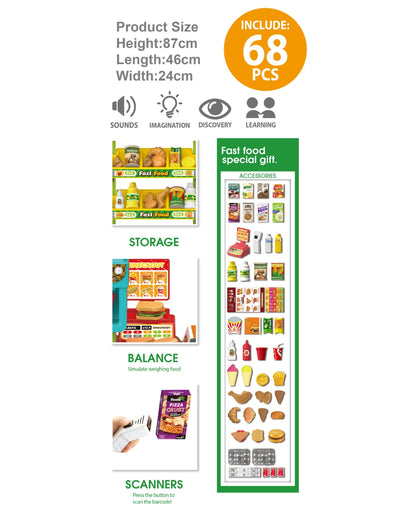 Street Food Fast Food Playset