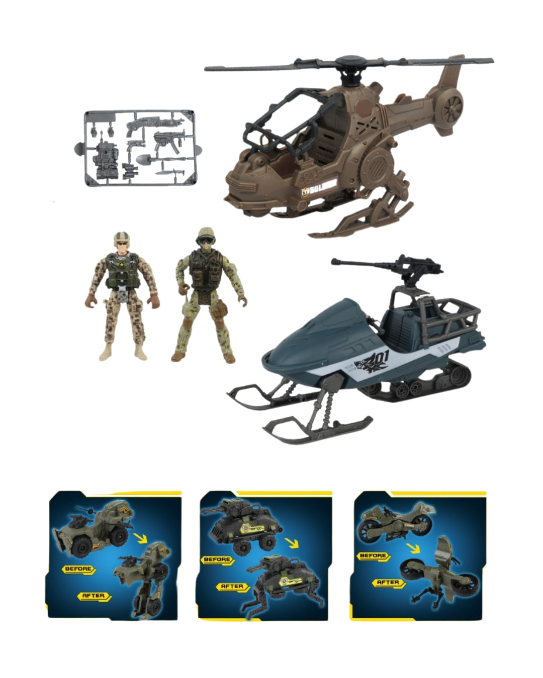 Military Combat Vehicle Playset