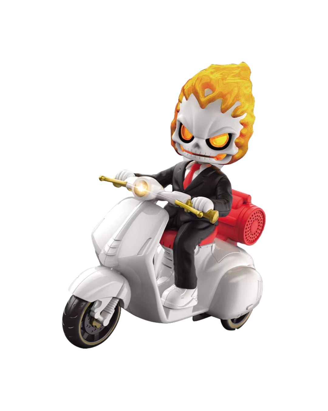 Skeleton Riding Motorcycle Toy (Assorted)