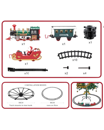 Christmas Tree Train Set with Lights & Sound
