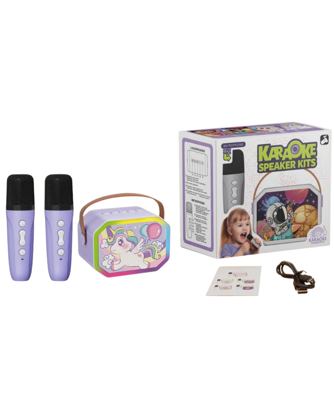 Kids Mini Bluetooth Karaoke Speaker