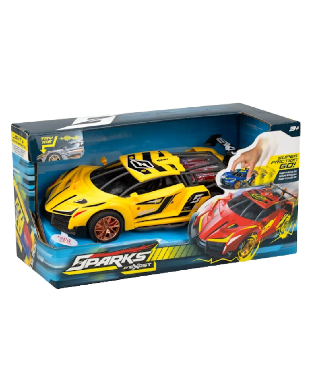 Friction-Powered Light & Sound Car (Assorted)