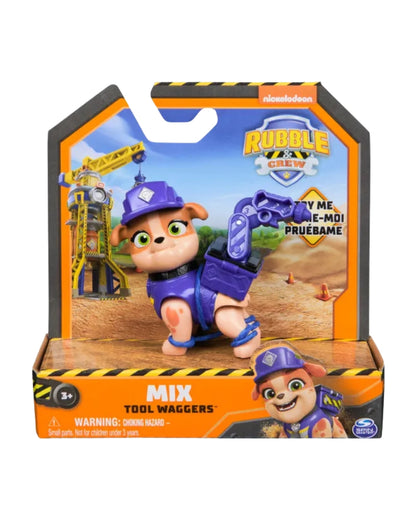 Paw Patrol Rubble & Crew Tool Waggers Action Figures (Assorted)