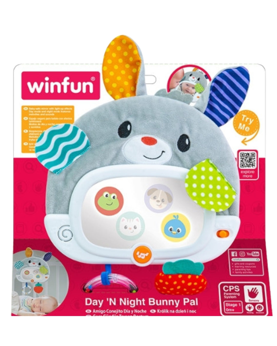 Winfun Day 'N Night Bunny Pal