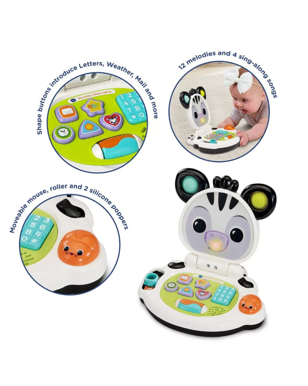 Vtech Discovery Zebra Laptop