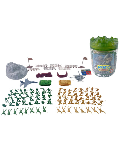 Military Battle Group Bucket Playset