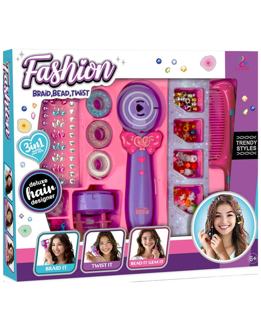 Fashion Braid Bead & Twist Hair Styling Kit