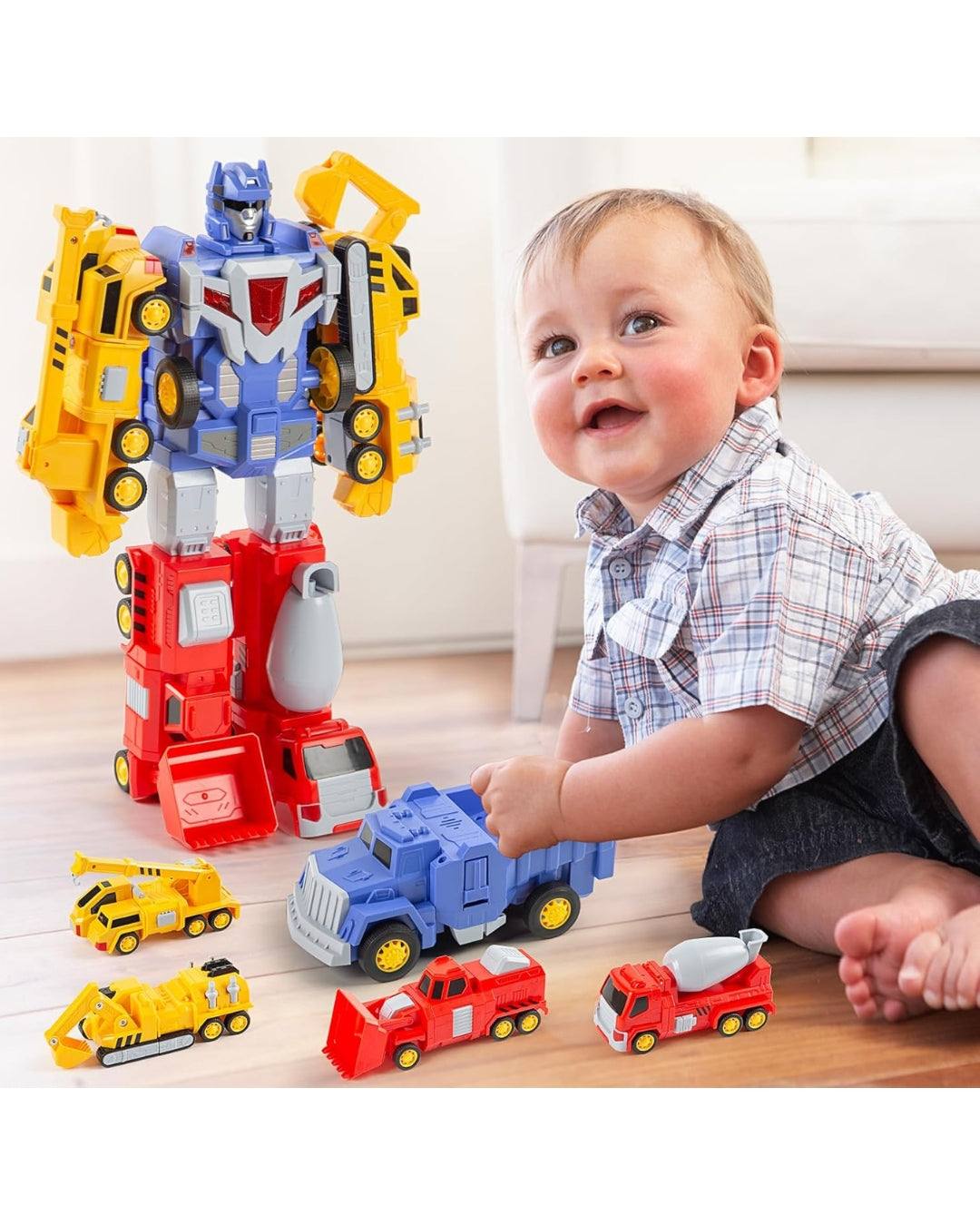5-in-1 Magnetic Construction Transformer Robot Toy