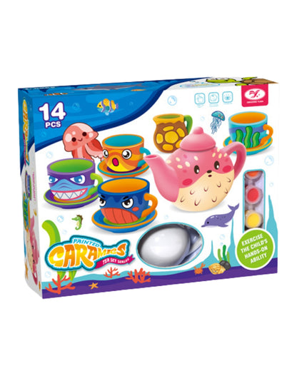 Diy Painted Ceramic Tea Set