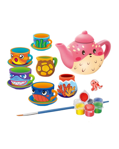 Diy Painted Ceramic Tea Set