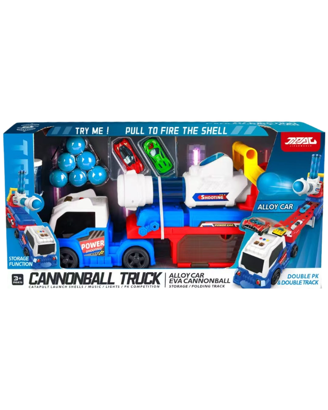 Foldable Truck Race Track Toy Set