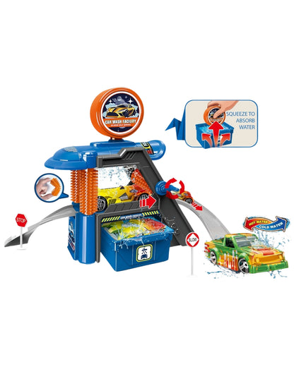 Track Parking Action Set with Color-Changing Car