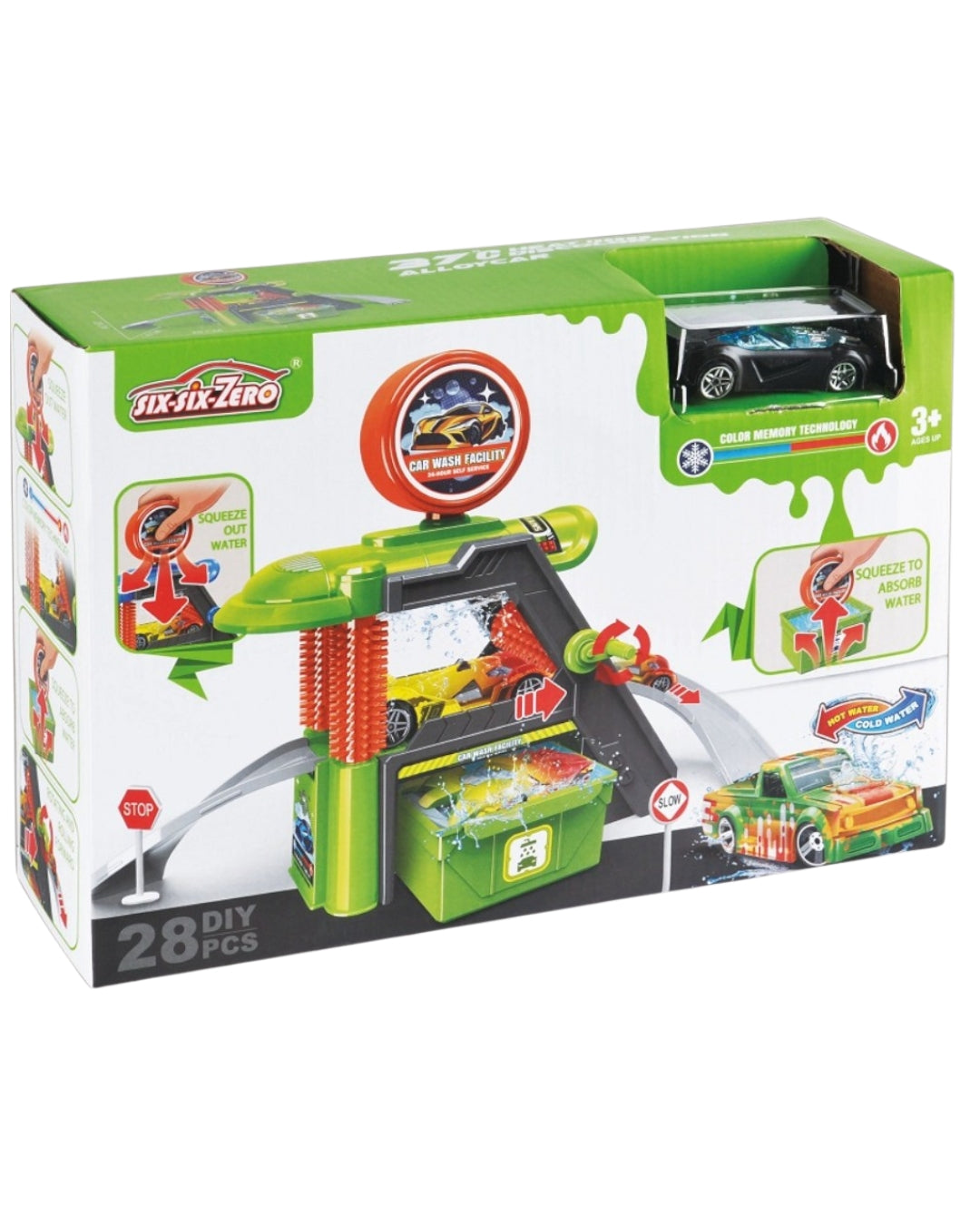 Color-Changing Car Wash Toy Set