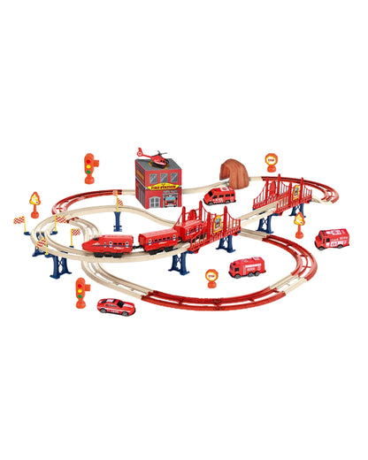 Wooden City Track 74-Piece Train