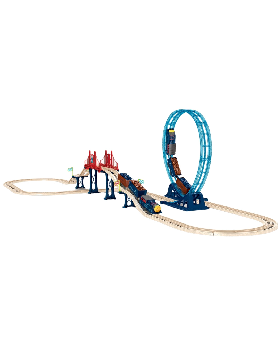 Track City 54-Piece Toy Train Set