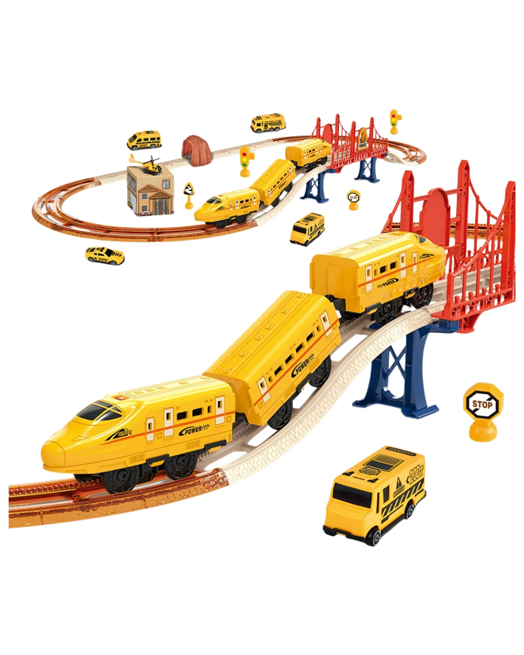 Yellow Electric Train Set