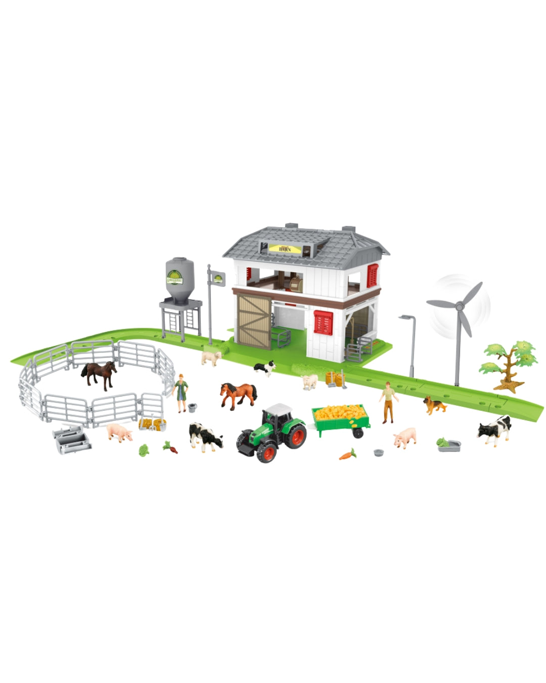 Farm Playset with Animals & Tractor