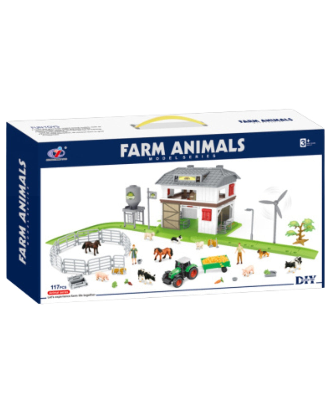 Farm Playset with Animals & Tractor