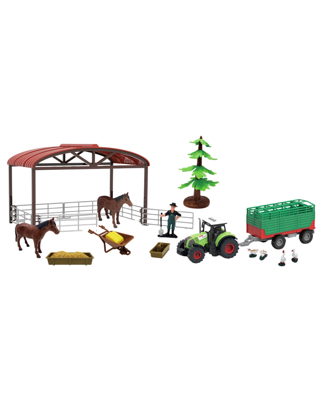 Farm Playset with Tractor & Horse