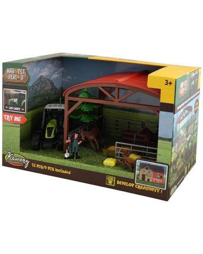 Farm Playset with Tractor & Horse