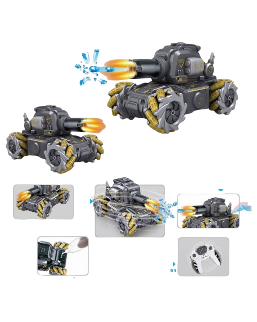 Glitter Tank Mecha Remote Control Toy