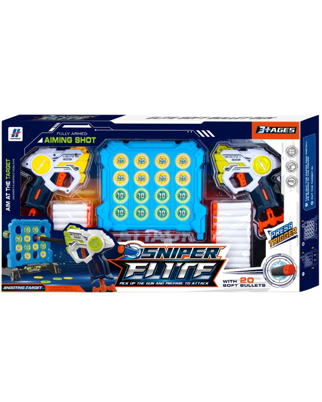 Sniper Elite Target Board Gun Set