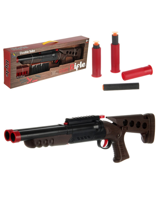 Double Tube Soft Bullet Toy Gun