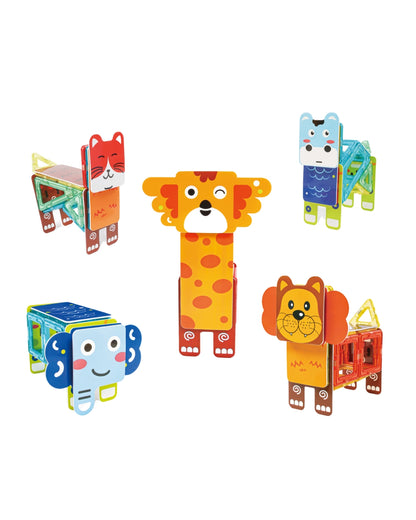 98-Piece Magnetic Building Tiles Set