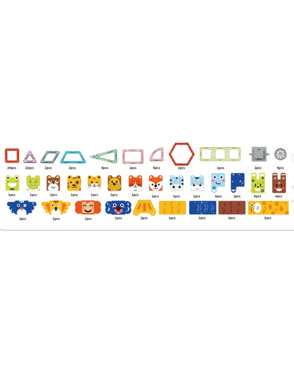 98-Piece Magnetic Building Tiles Set