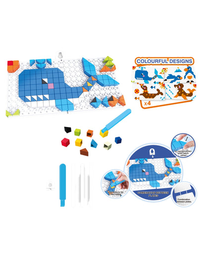 DIY 4-in-1 Ocean Life Building Block Set