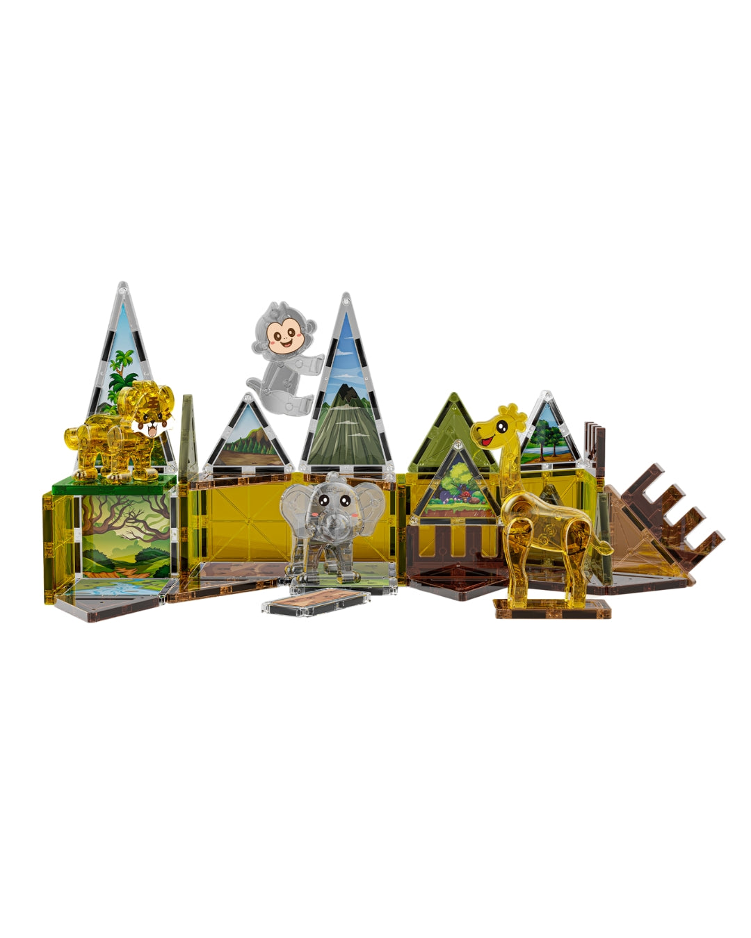 Jungle Magnetic Tiles Set