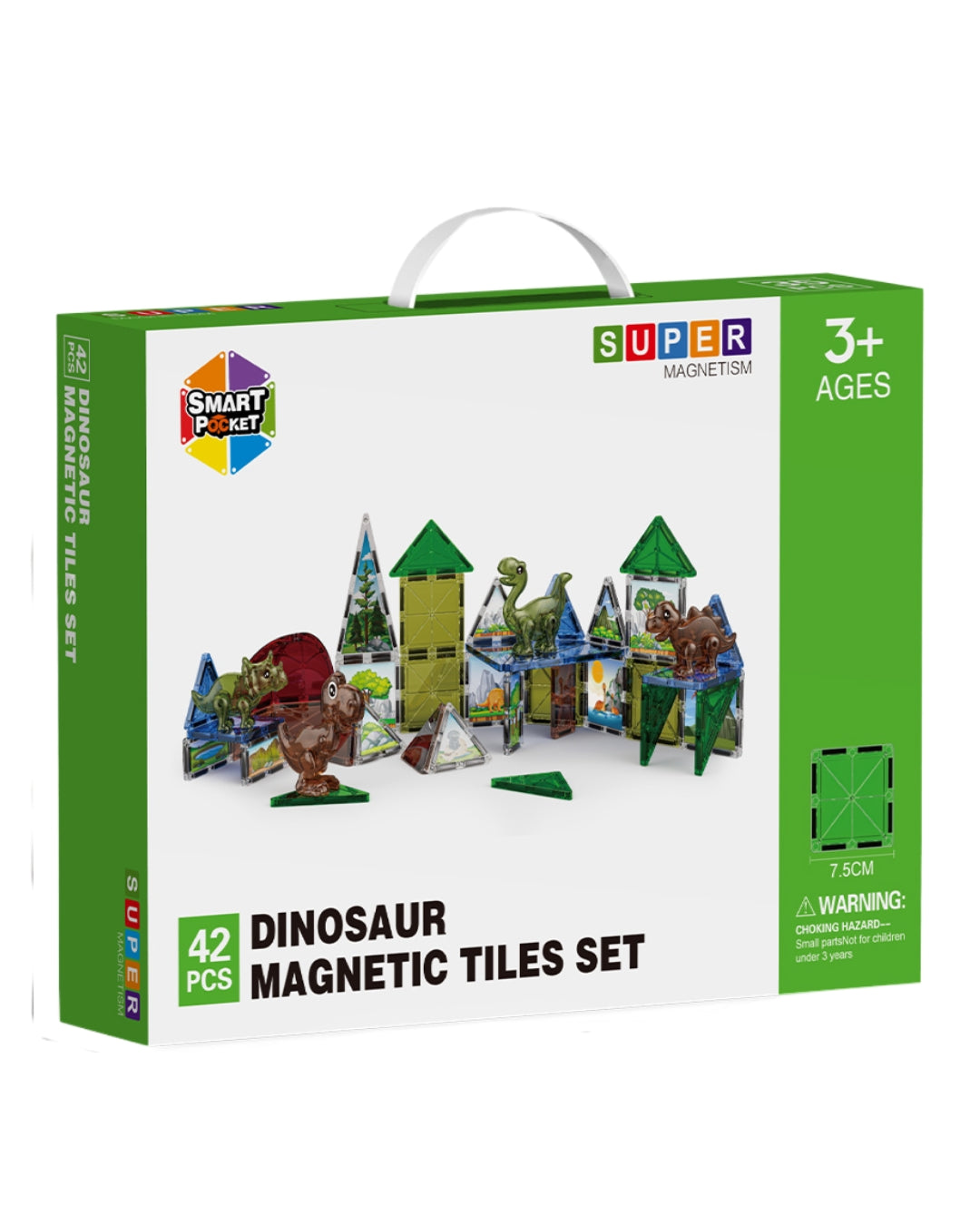 Dinosaur Magnetic Tiles Set