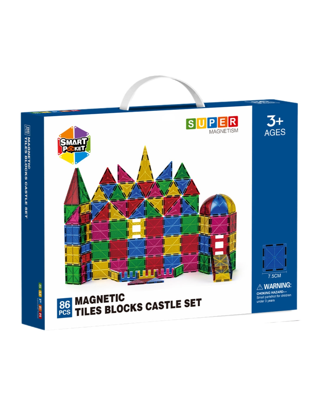 86-Piece Magnetic Castle Tiles Set