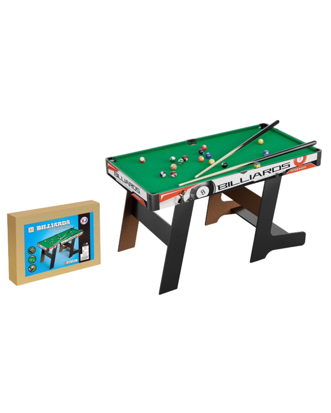 Toy Billiard Table with Foldable Legs