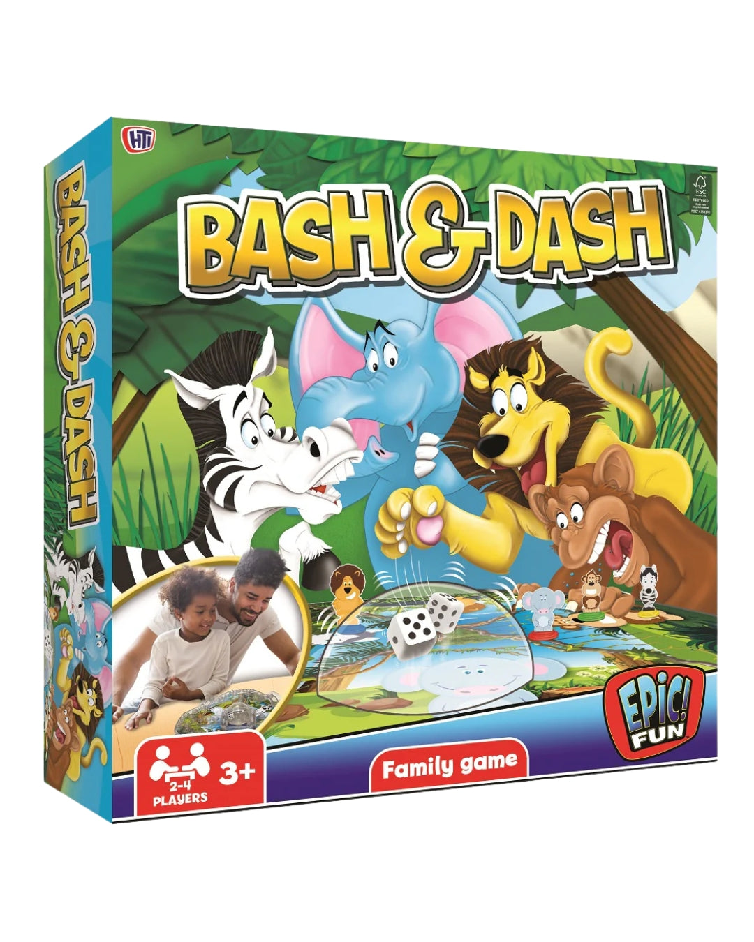 Bash & Dash Classic Race-to-Home Board Game