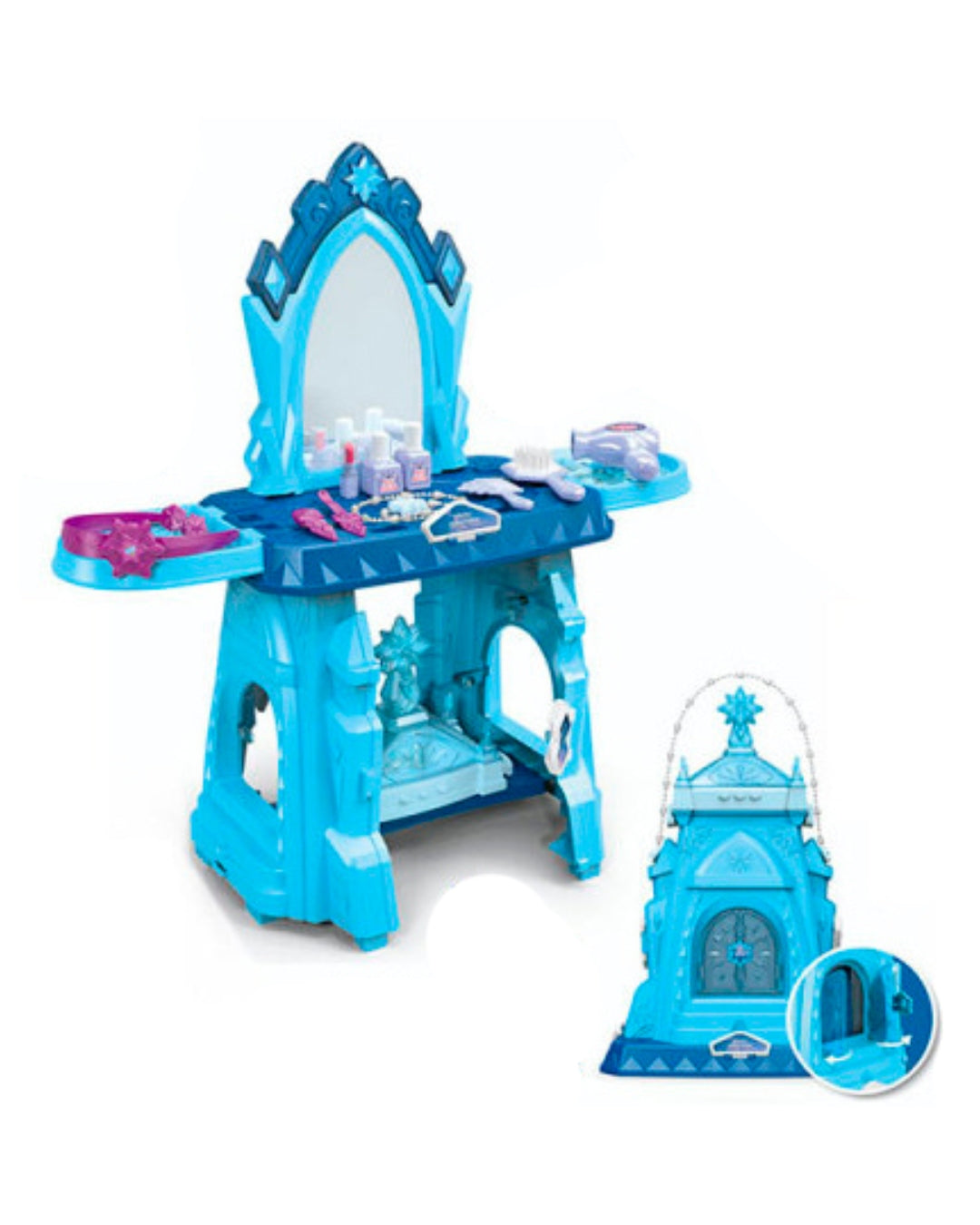 Disney Frozen 2-in-1 Snow Castle Magic Dresser Vanity Toy