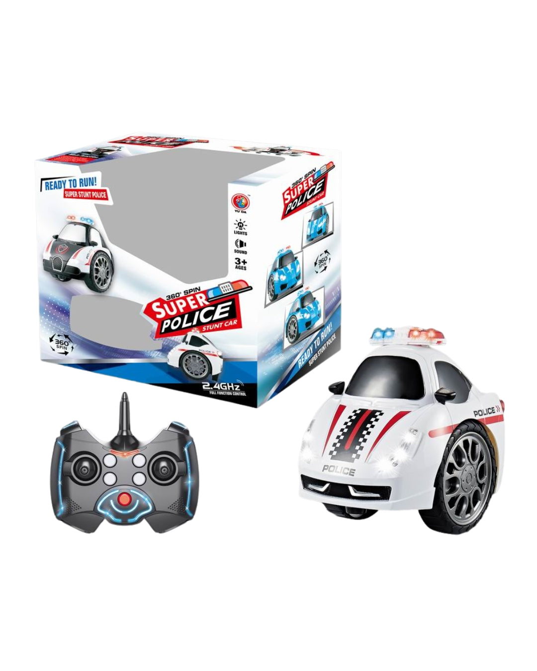 Remote Control Police Stunt Car