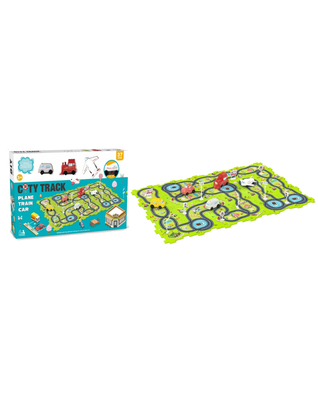 City Theme Track Car Set
