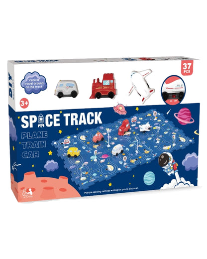 Space Track Puzzle Car Set