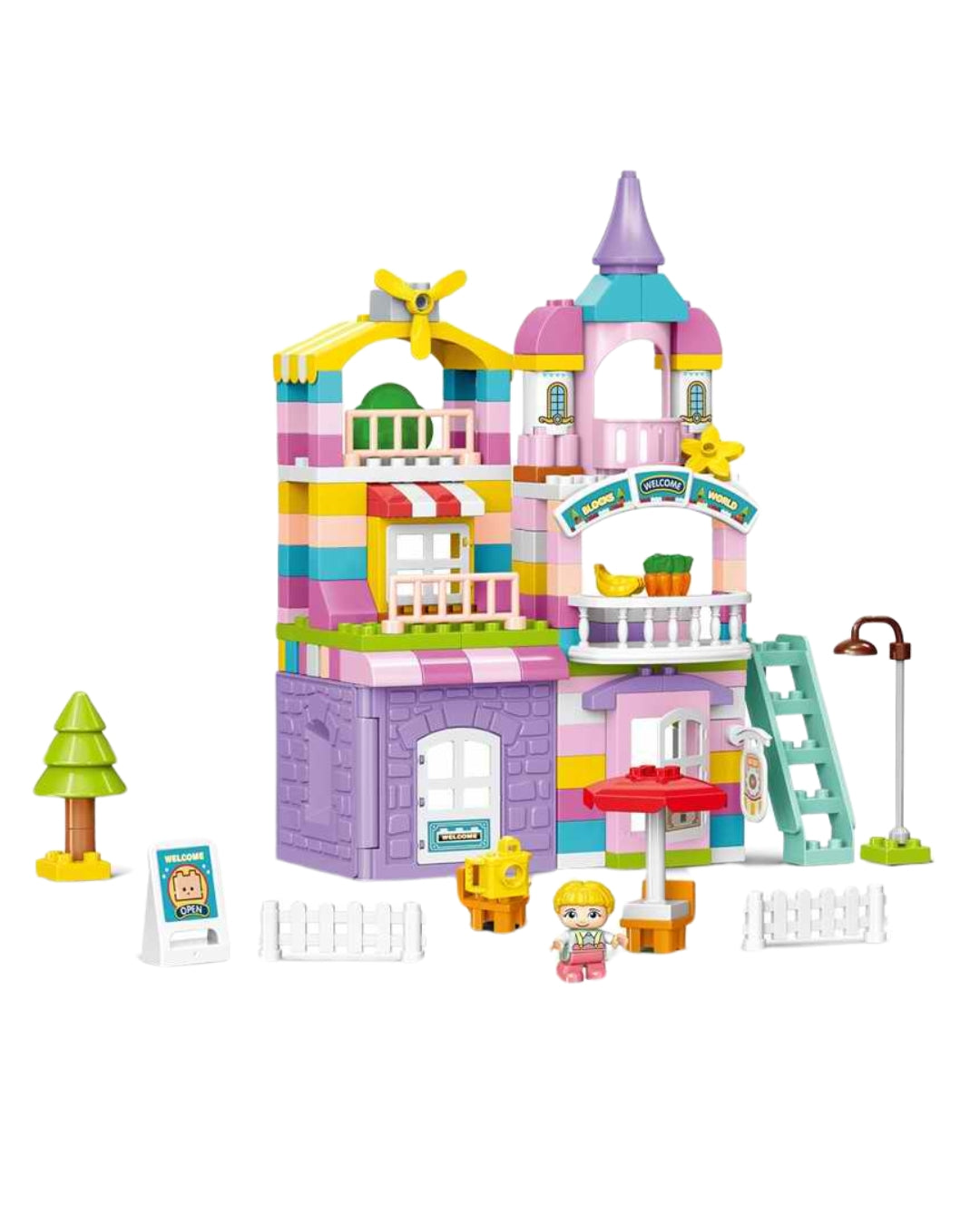 Girl Villa Building Block Set (Assorted)